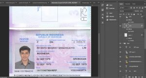 دانلود فایل لایه باز پاسپورت اندونزی
