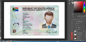 دانلود لایه باز آیدی کارت آفریقای جنوبی