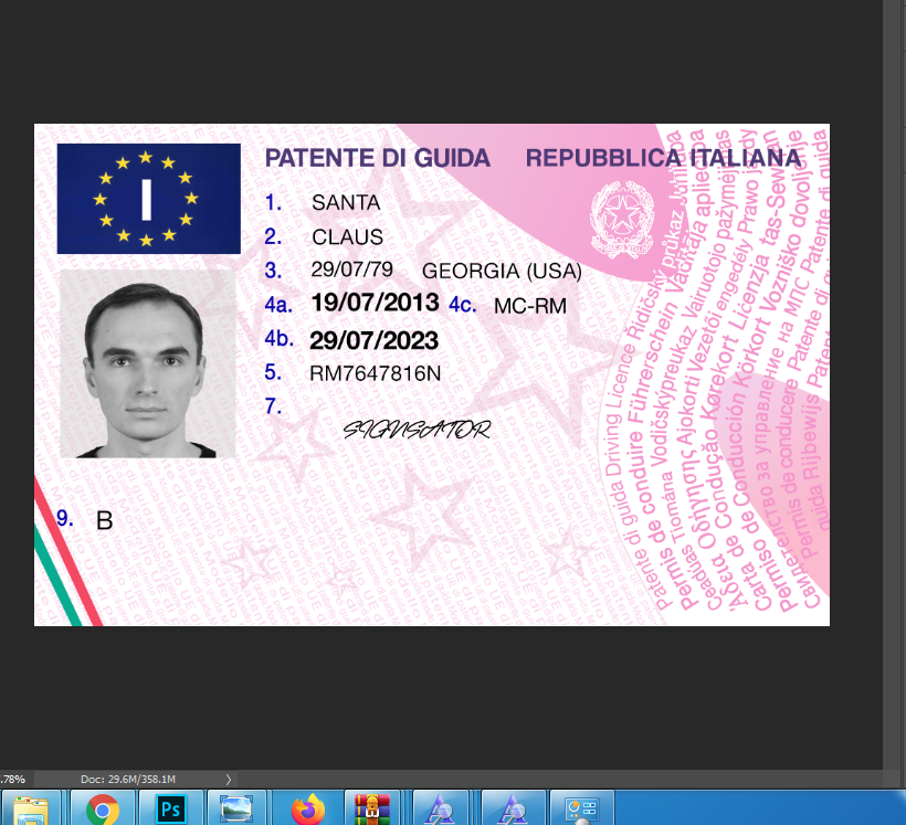 لایه باز گواهینامه ایتالیا