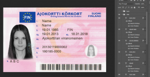 دانلود لایه باز گواهینامه رانندگی فنلاند