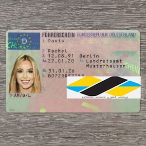 دانلود لایه باز گواهینامه رانندگی آلمان