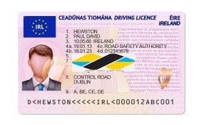 دانلود لایه باز گواهینامه رانندگی ایرلند