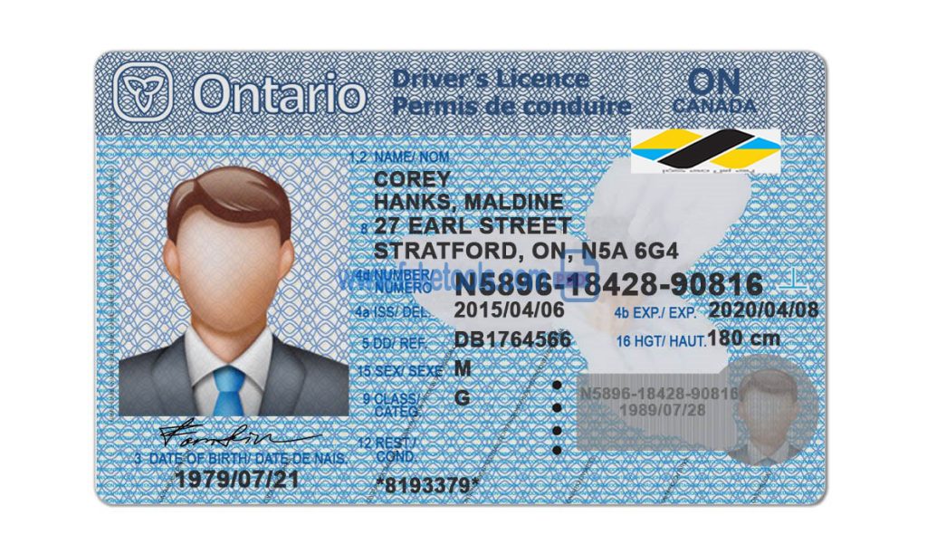 دانلود گواهینامه رانندگی کانادا ONTARIO