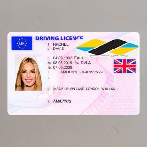 دانلود لایه باز گواهینامه رانندگی انگلیس