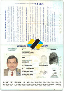 دانلود لایه باز پاسپورت جدید اروگوئه