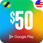 گیفت کارت 50 دلاری گوگل پلی امریکا