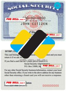 دانلود لایه باز ssn card آمریکا نسخه جدید