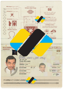 دانلود لایه باز پاسپورت عمان نسخه جدید