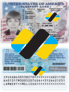 دانلود لایه باز پاسپورت کارت آمریکا (آیدی پاسپورت آمریکا)