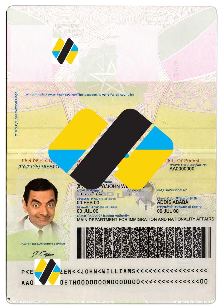 دانلود لایه باز پاسپورت اتیوپی