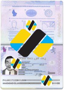 دانلود لایه باز پاسپورت لوکزامبورگ جدید