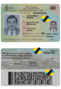 دانلود لایه باز آیدی کارت سریلانکا