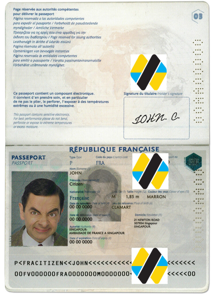 دانلود آخرین نسخه پاسپورت فرانسه | Download the latest version france passport psd template new
