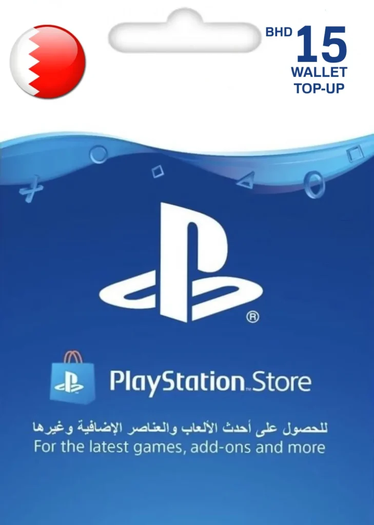 خرید گیفت کارت پلی استیشن 15 دلار معادل ارز کشور بحرین بحرین , سازگار با PSP™، PS3™، PSP™ Go، PS Vita، PS4™، PS5™