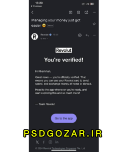 وریفای آکانت روولوت | احراز هویت Revolut